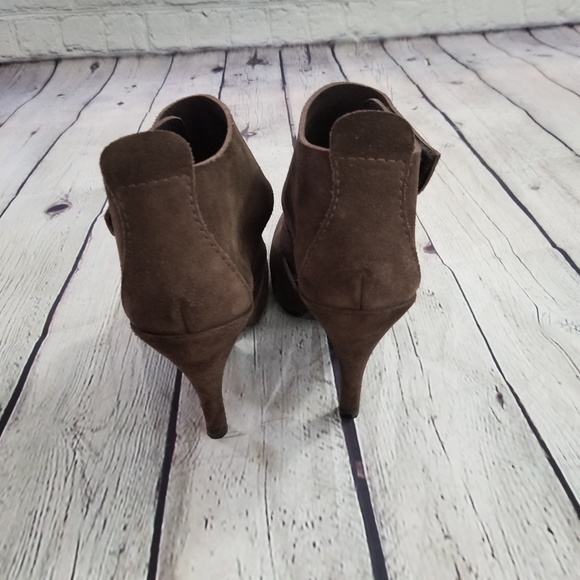 Pedro Garcia Brown Suede heels -Sz 38.5- - Picture 5 of 7